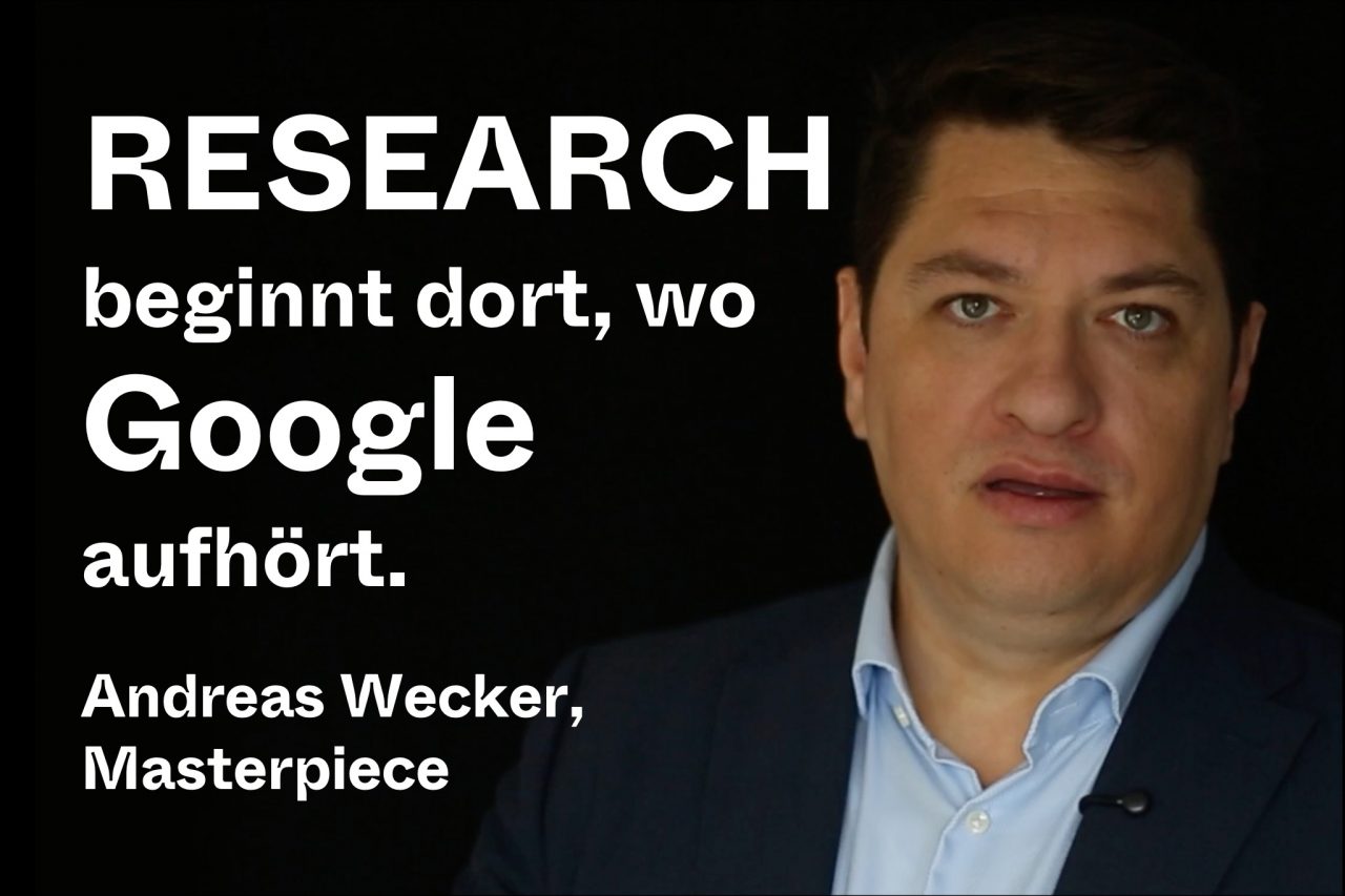 Research beginnt da, wo Google aufhört